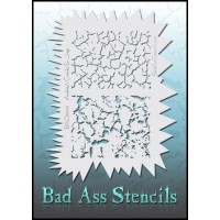 Full Size Bad Ass Stencil 6003 (6003 Cracks and Jags)